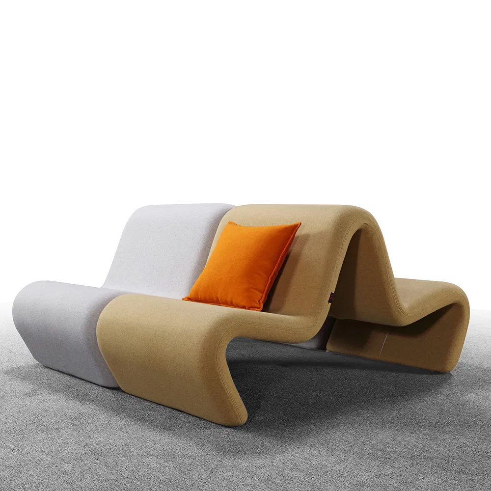 Modular Lobby Room Waiting Bench Sofa Seating Low Back Casual Sectional Sofa