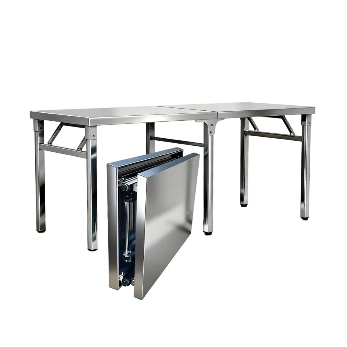 Folding Outdoor Wedding Event Party Rental Metal Iron Hotel Garden Dining Table