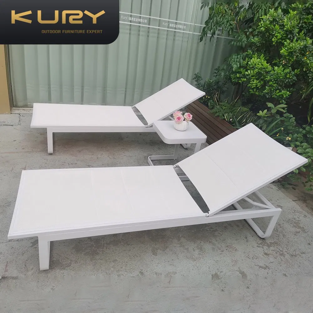 Commercial Grade Luxury Outdoor Garden Furniture Poolside Sunbed Chaise Lounge