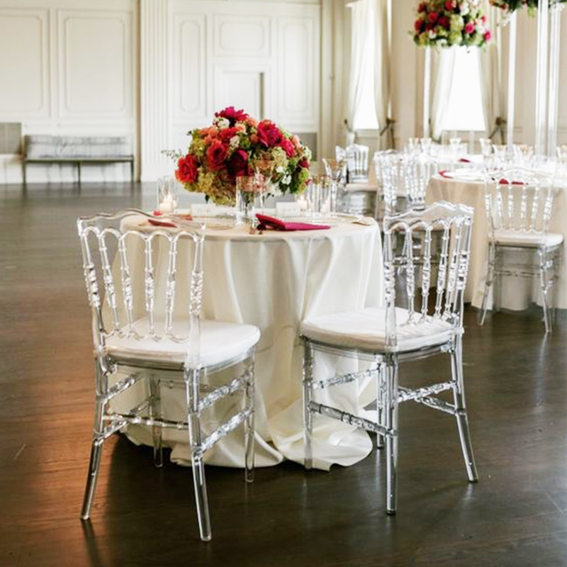 Stacking Clear Plastic Party Event Banquet Acrylic Chiavari Wedding Chairs Events