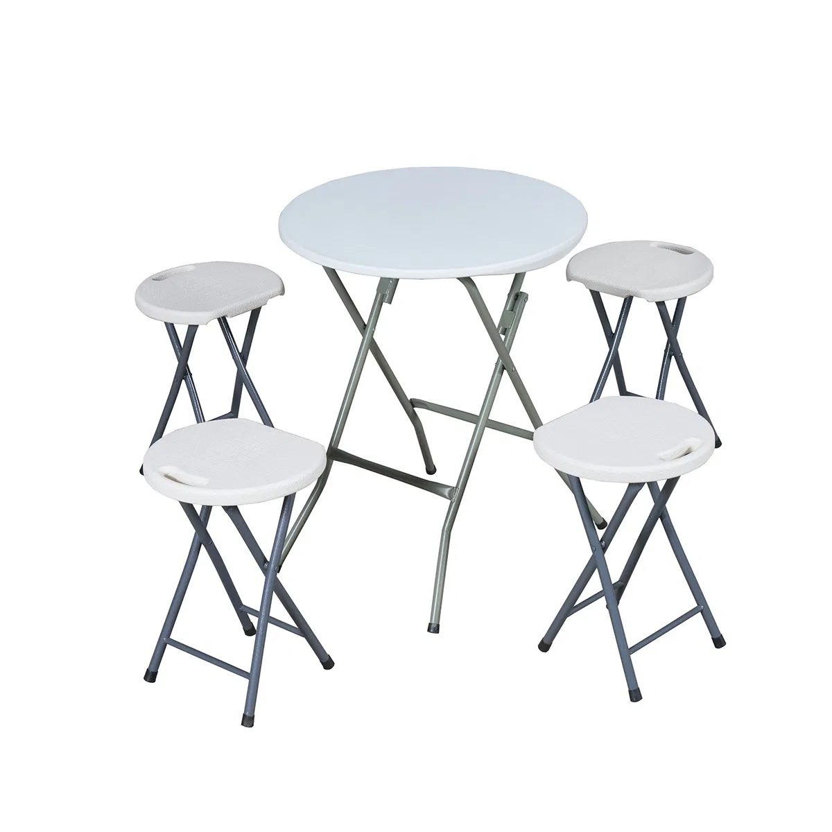 Wholesale Event Banquet HDPE White Plastic Round Folding Table for Weddings