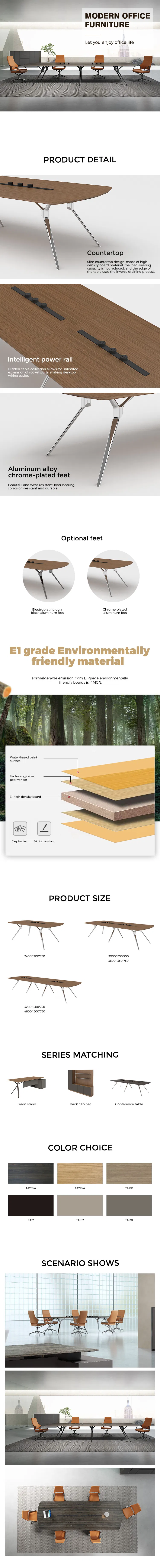 Large Conference Table Executive Office Furniture