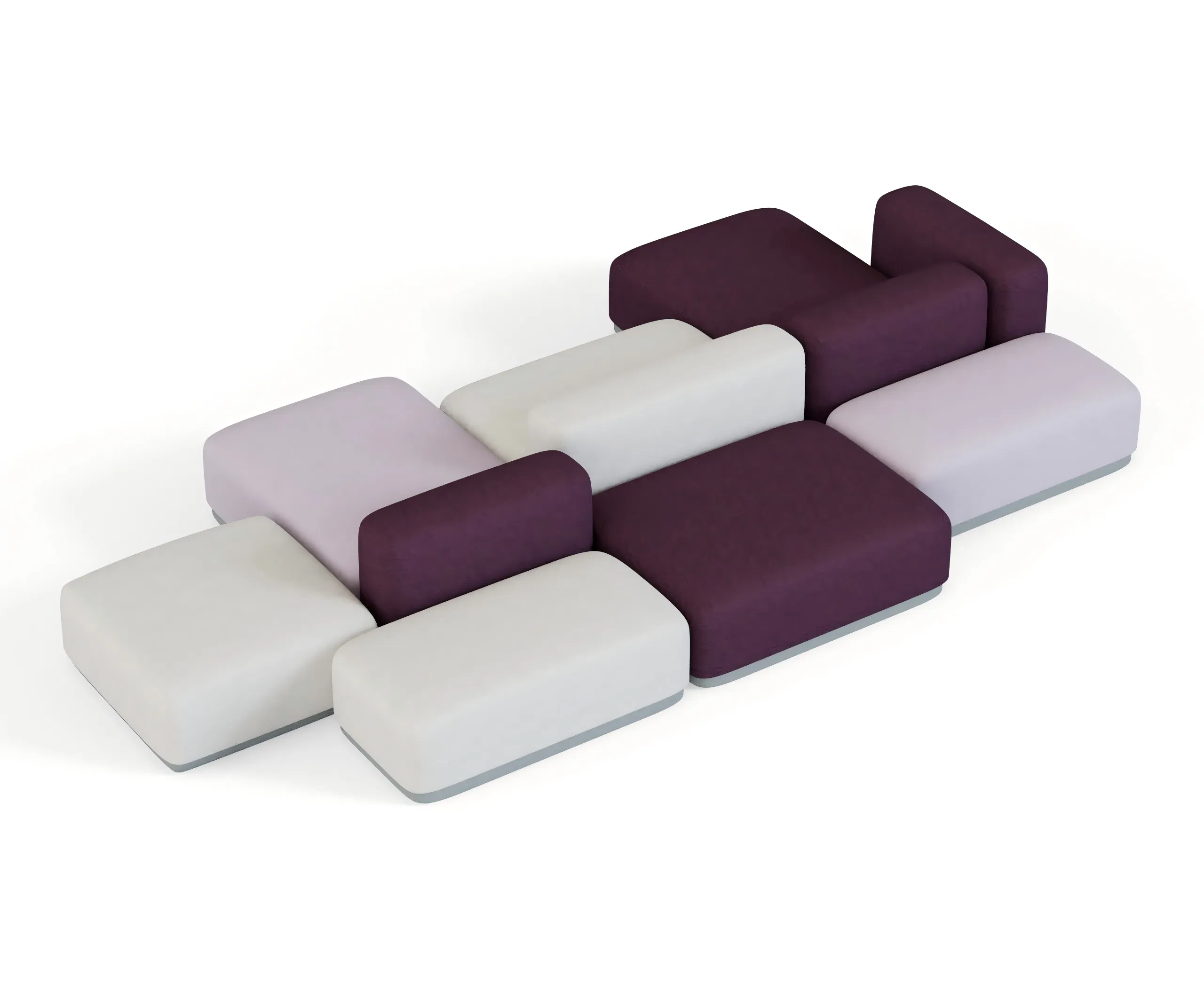 Multiple Colored Modular Sectional Sofas Comfortable Upholstered with Long Lasting Durability