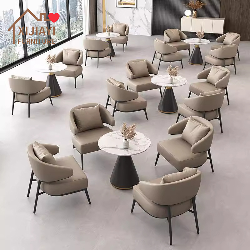 Xijiayi Formal Waiting Area Chair with Upholstered Seat and Metal Frame