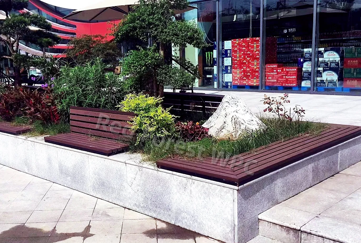 Weather-Resistant Elegant WPC Garden Bench with Stylish Options