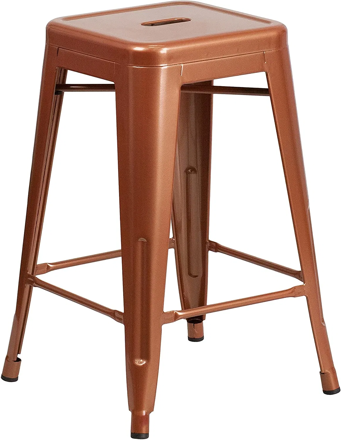 Modern Home Industrial Stackable Dining Cafe Restaurant Cafeteria Bistro 30" Contemporary Steel Tolix-Style Barstool