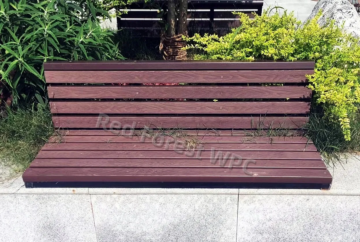Easy Install Garden Bench WPC Board Panel with Waterproof Construction Materials