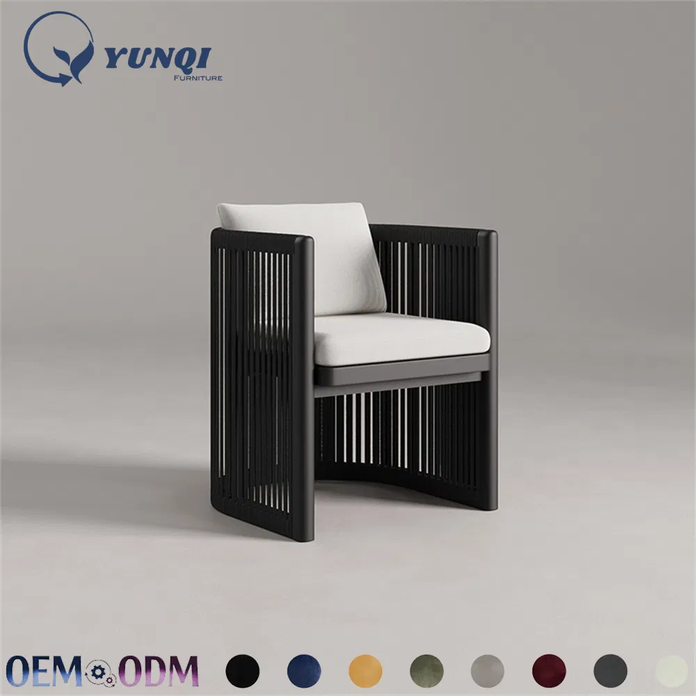 China Foshan Top Manufacturer Custom Modern Metal Patio Furniture Aluminum Restaurant Garden Table Set Outdoor Dining Table and Chairs Set