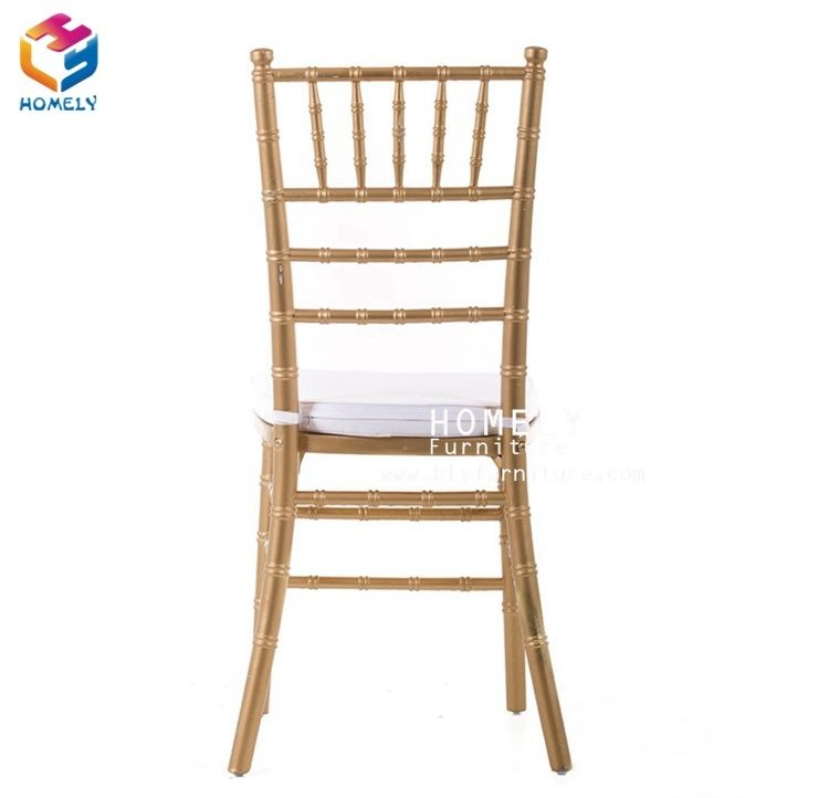 Wedding Used Stacking Metal Chiavari Chair with Cushion