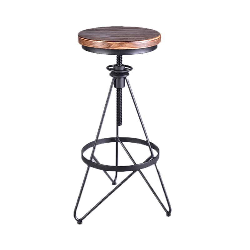 Kitchen Furniture Vintage Industrial Style Kitchen Chair Durable Metal Bar Stools