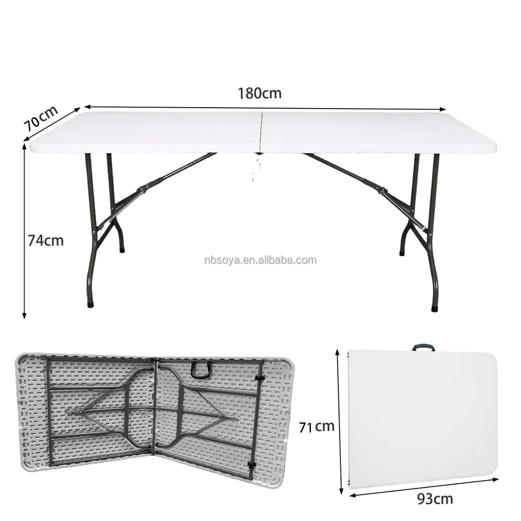 6FT HDPE Folding Table Display