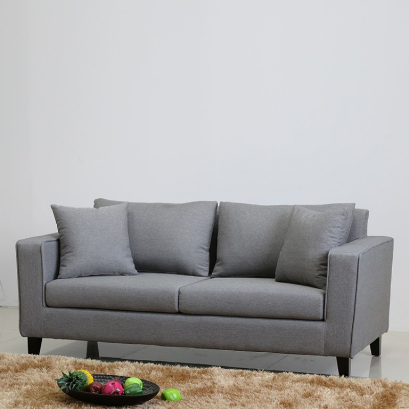 High Quality Modular Custom Color 3-Seater Upholstered Sofa Blue Leather Living Room Restaurant Booth Seating