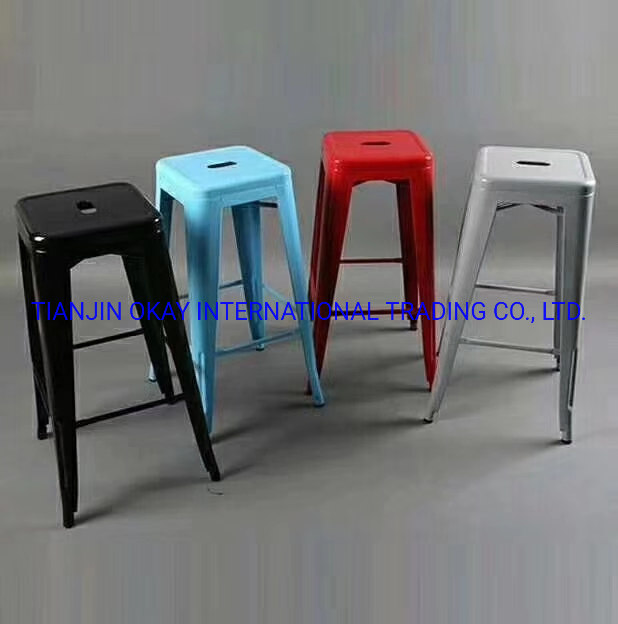 Wholesale Stackable Industrial Bar Stool Metal Dining Chairs for Cafe Tolix Chair