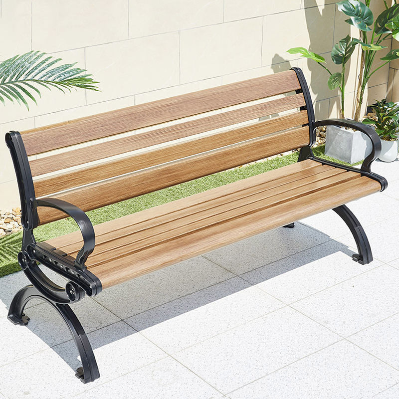 High Quality Cast Aluminum Outdoor Weather Resistant Garden Park Long Bench Chair