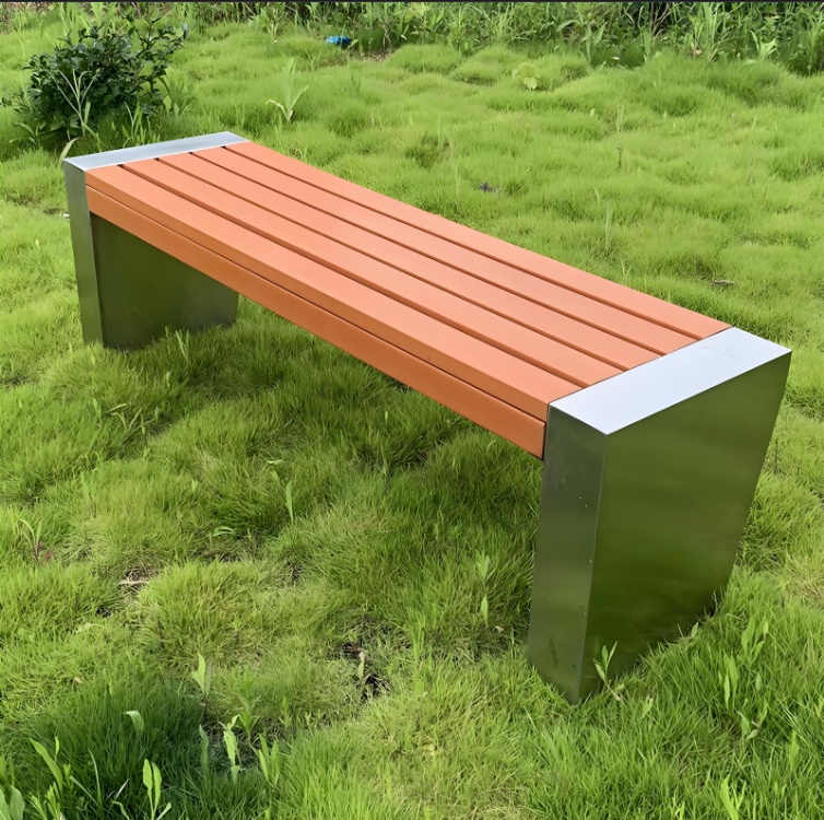 Durable Mildewproof WPC Garden Bench with Easy Install Options