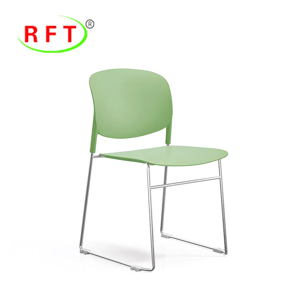 Modern Black PP Nodic Style Restaurant Furniture Cafe Dining Stackable Chair
