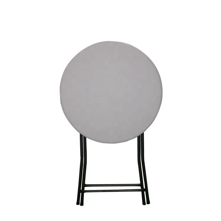 Outdoor High Top Plastic Folding Cocktail Table Round Folding White Round Party Table for Events