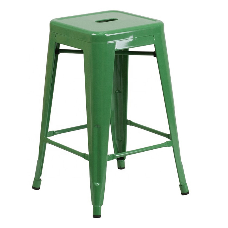 Metal Stackable Vintage Industrial Style Tolix Bar Stool 65cm for Restaurant Cafe