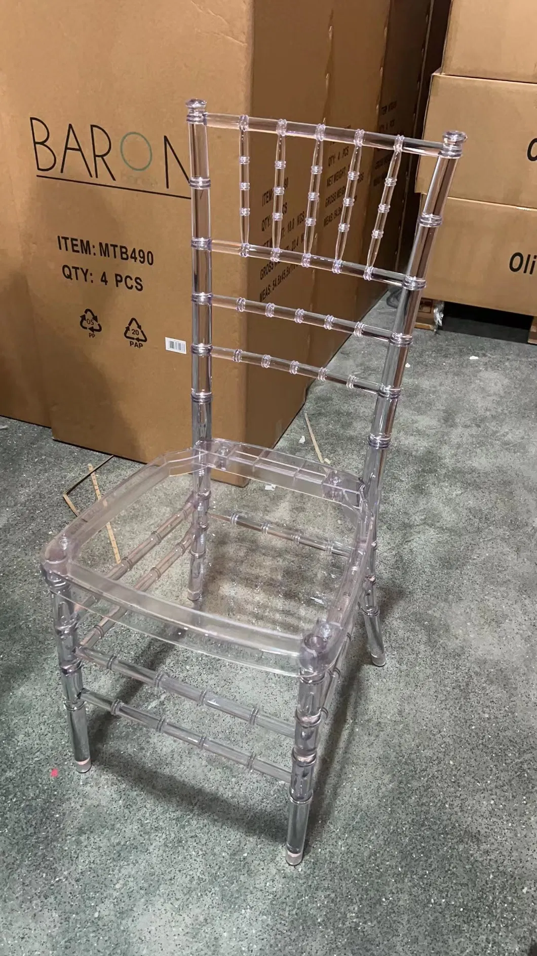 Crystal Clear Chair View 1