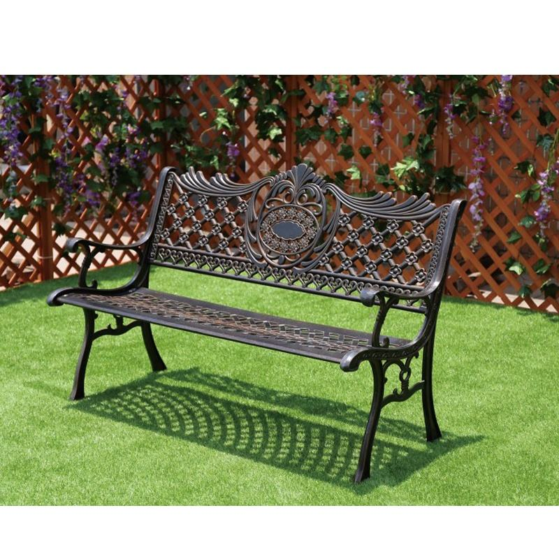 All-Weather Outdoor Aluminum Cast Patio Benches Chair Garden Sets Furniture
