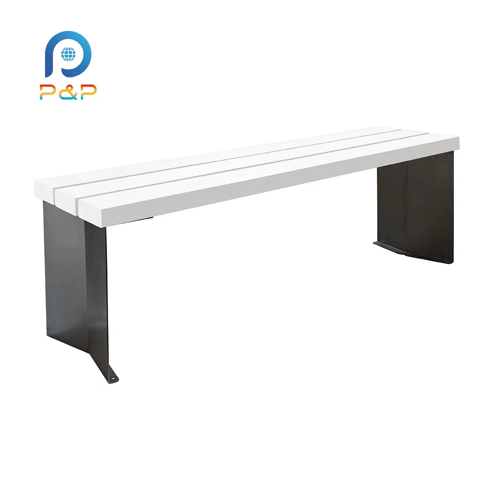 Weather-Resistant Steel Garden Bench for Contemporary Outdoor Living