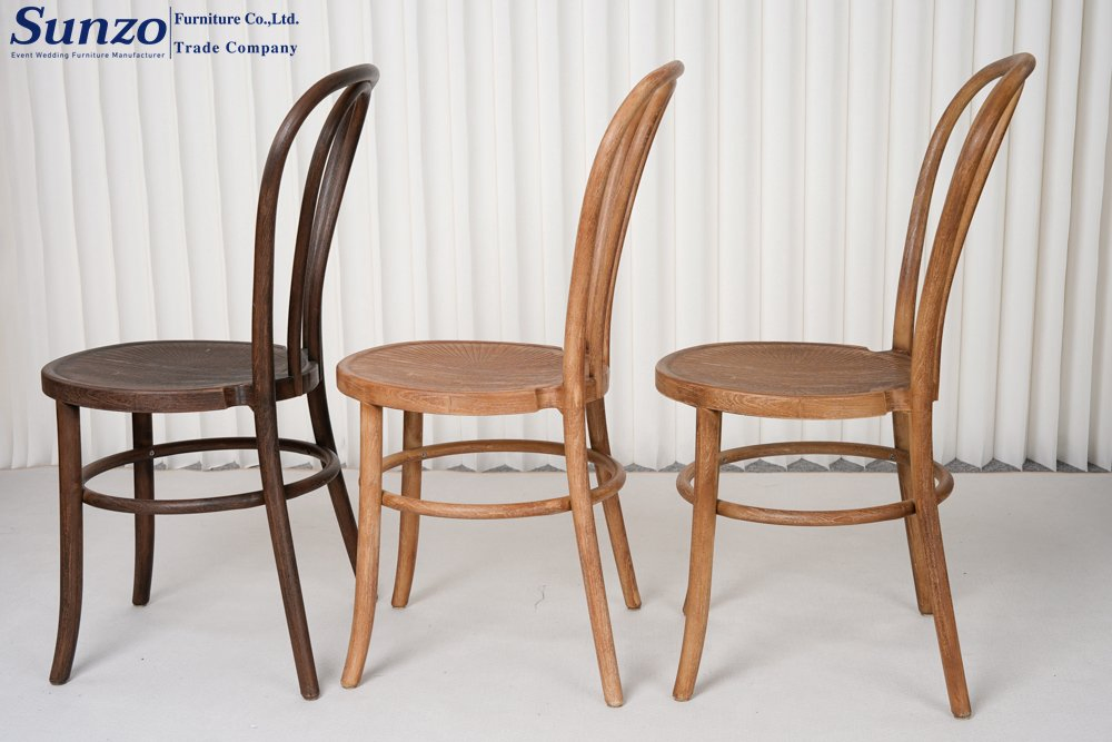 Elegant French Stackable Cafe PP Plastic Thonet Chair