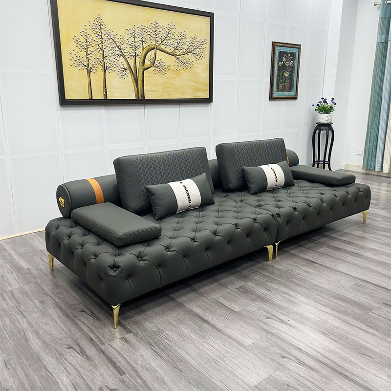 Modern Sectional Home Furniture Set Corner Couch Modular Leather Living Room Sofa