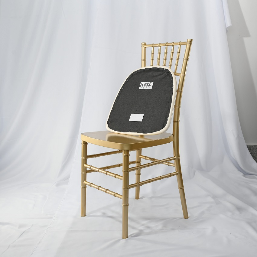 Gold Resin Events Resin Stackable Wedding Banquet Chiavari Chairs