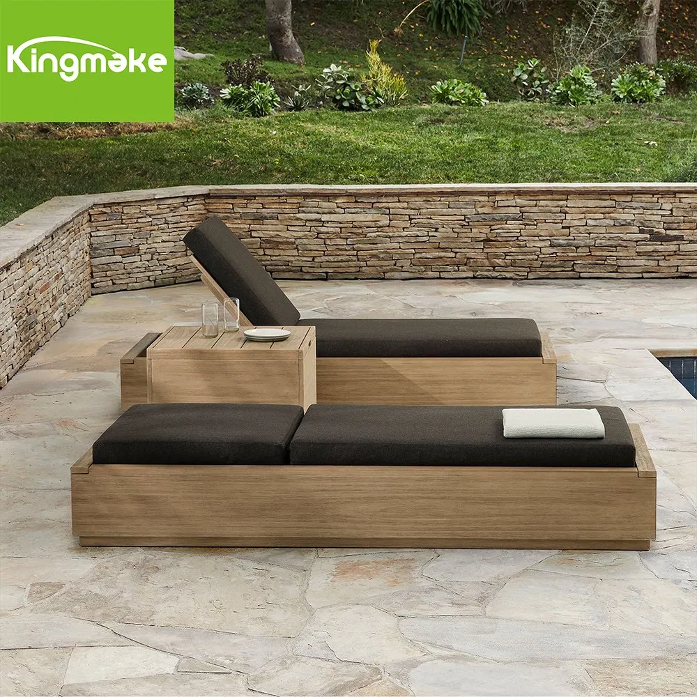 Luxury Outdoor Living Solid Teak Wood Garden Poolside Sun Loungers