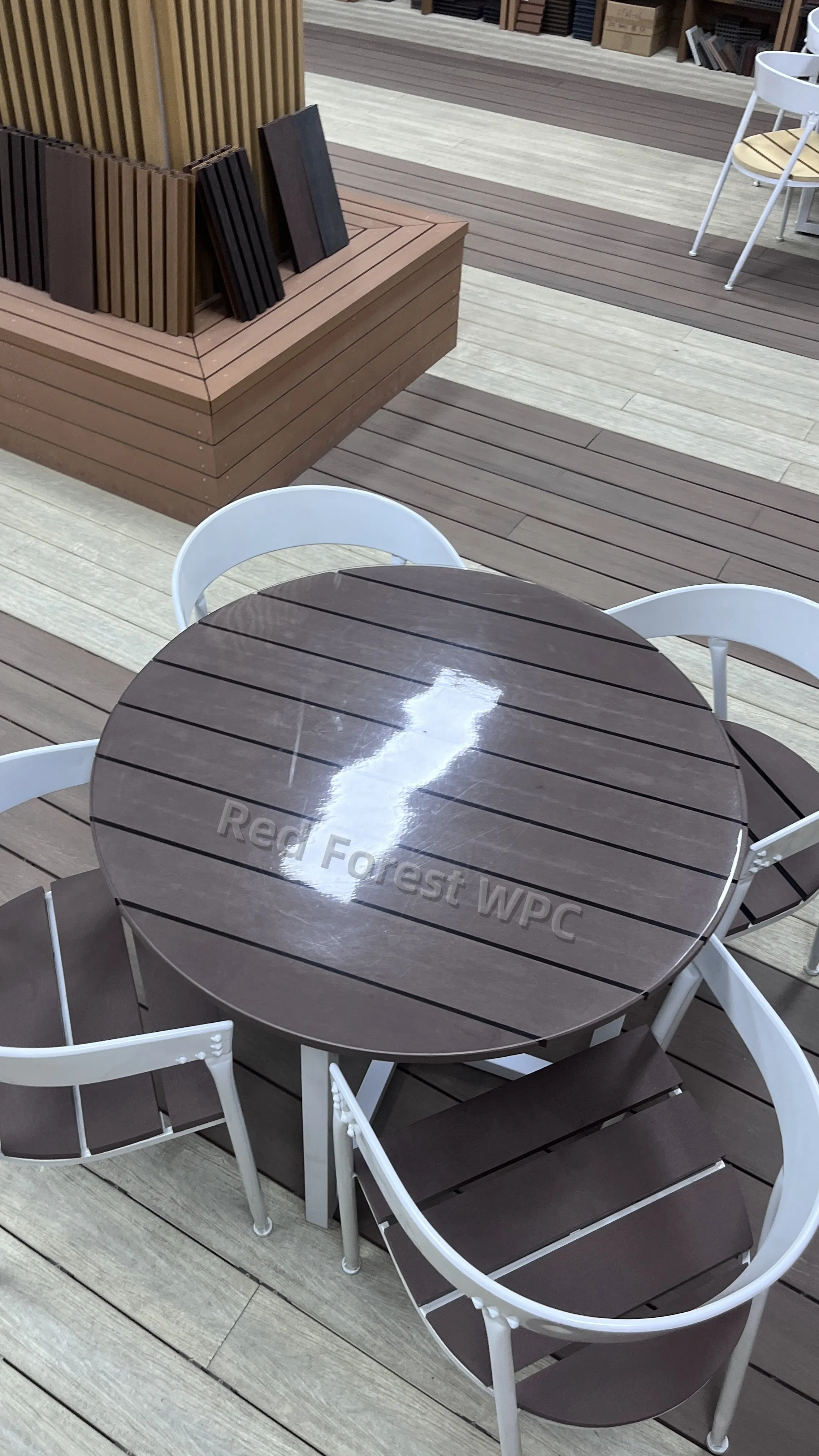 Stylish Weather-Resistant WPC Garden Bench for Eco-Friendly Spaces