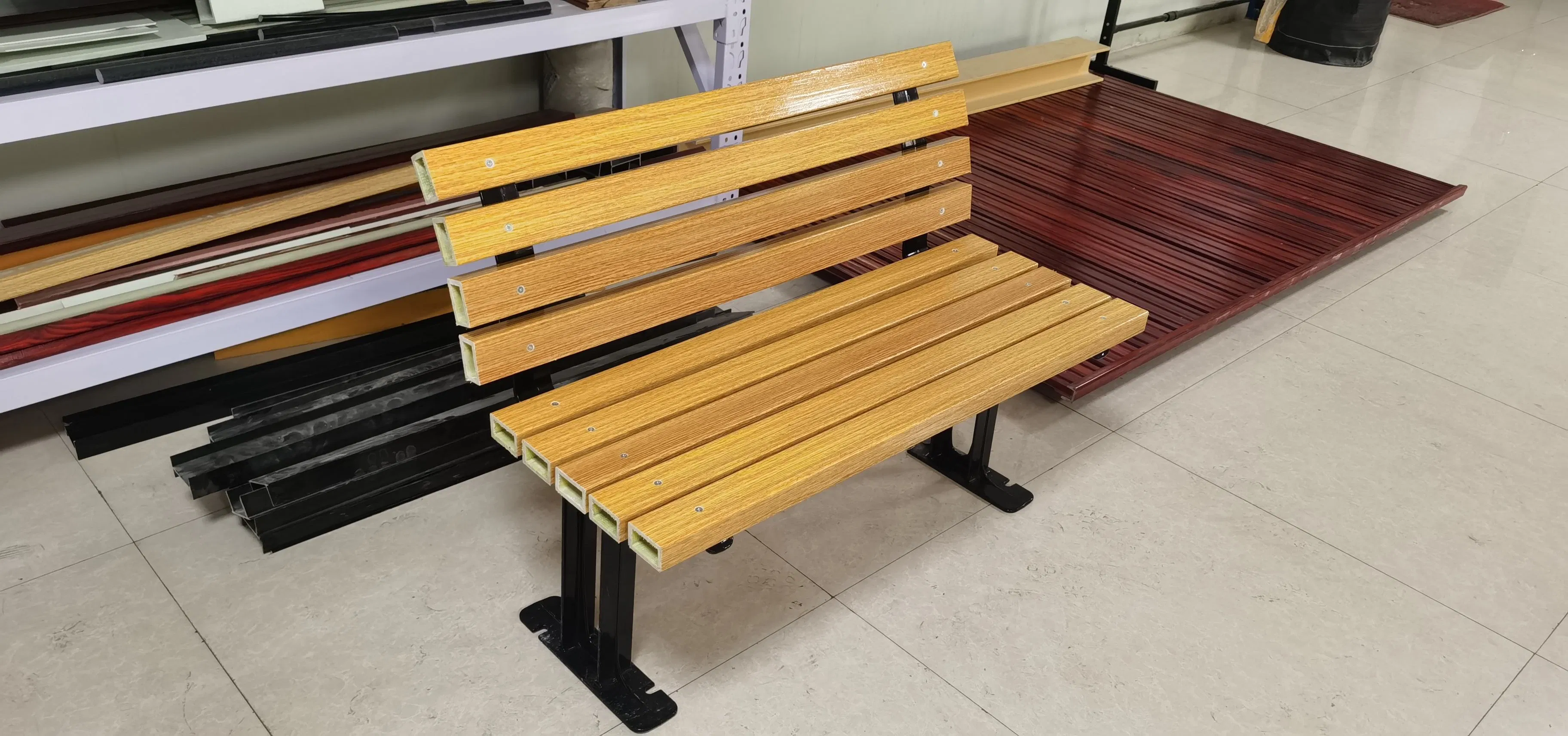 Durable Weather-Resistant Fiberglass Park Bench for Outdoor Spaces