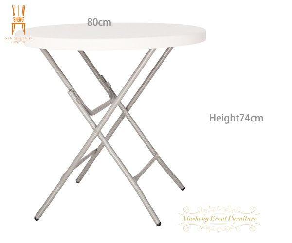 Popular High Quality Plastic Round Folding Party Tables for Events Party Dining Restaurant Outdoor