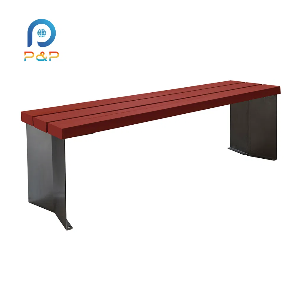 Weather-Resistant Steel Garden Bench for Contemporary Outdoor Living