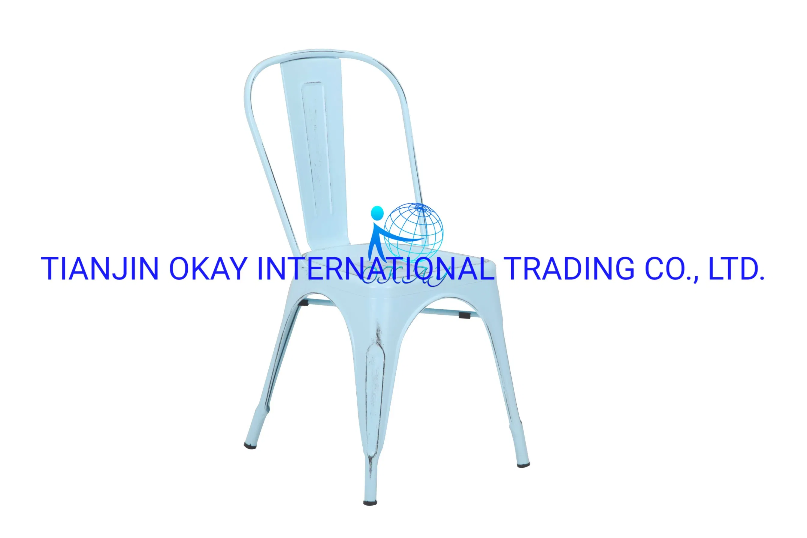 Wholesale Stackable Industrial Bar Stool Metal Dining Chairs for Cafe Tolix Chair