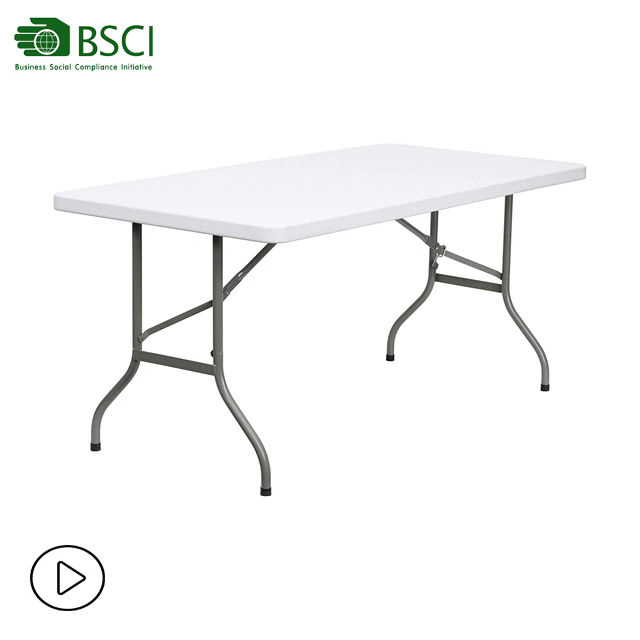 Rectangular Catering Banquet Picnic Plastic Folding Outdoor Table Popular