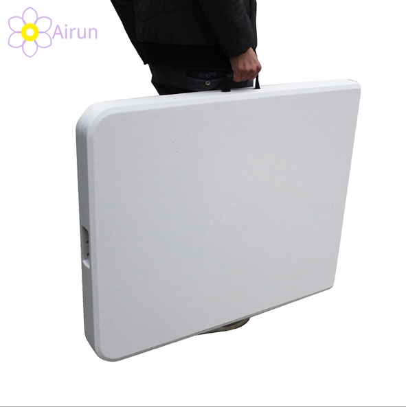 Outdoor Garden Furniture 6FT X 2.4FT Rectangle White Plastic HDPE Folding Foldable Table for Parites Events Wedding Catering