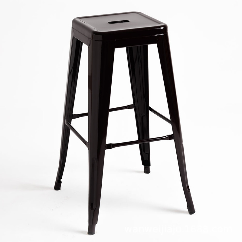 Iron Stackable Vintage Industrial Style Tolix Bar Stool 75cm for Restaurant Cafe