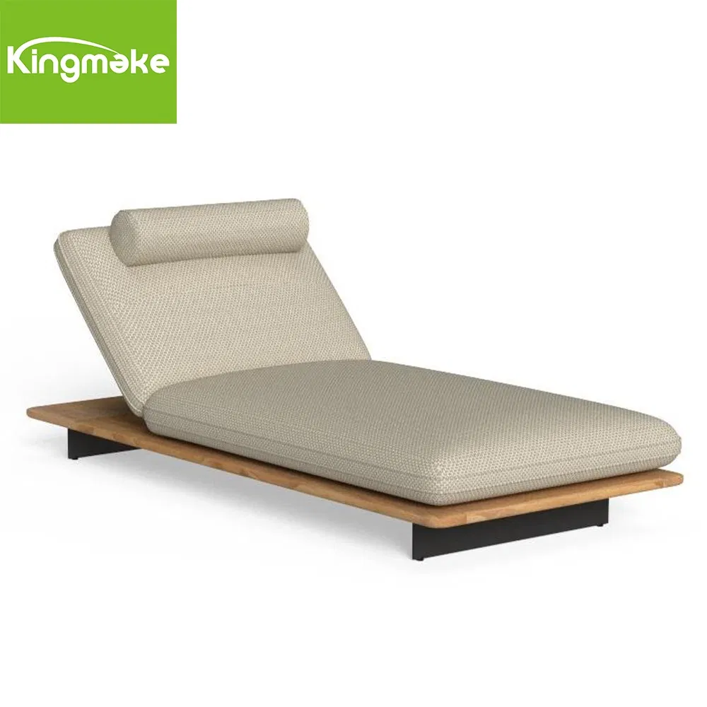 Luxury Outdoor Sun Bed Kingmake Garden Poolside Teak Sun Lounger