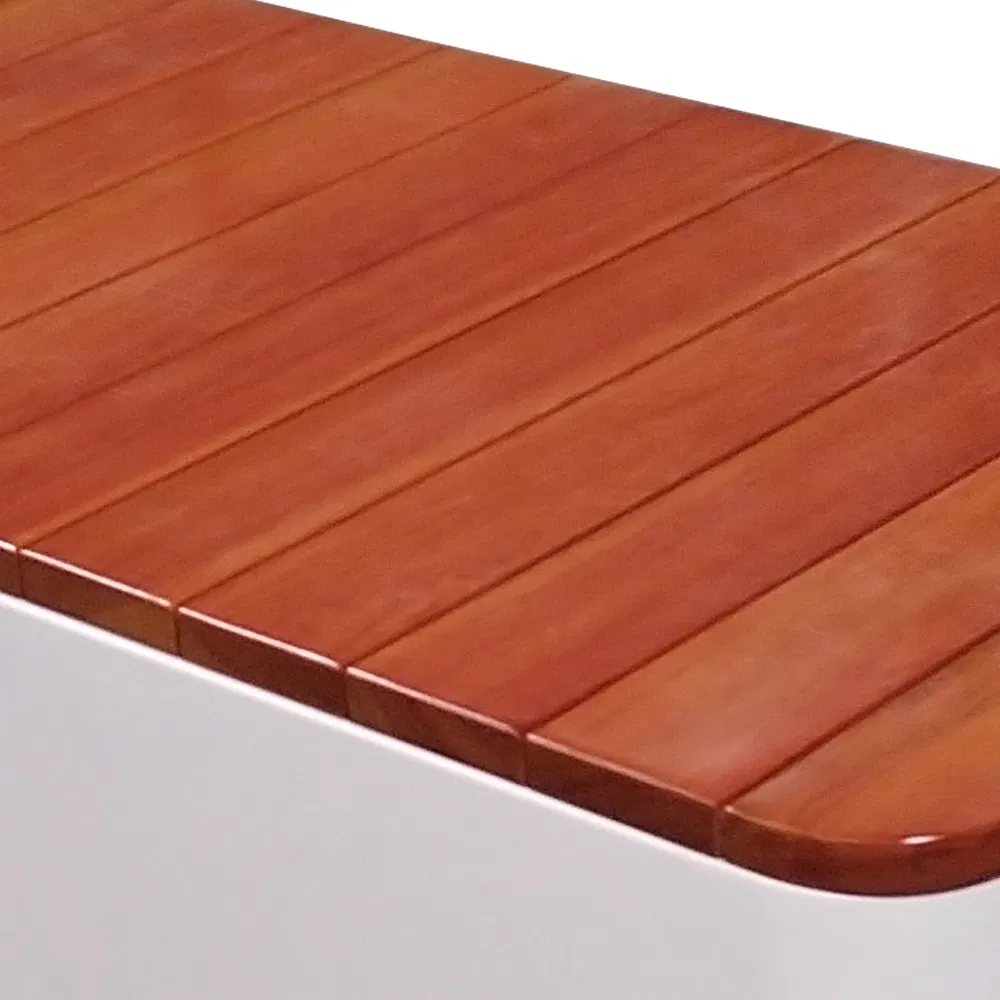 Outdoor Hotel Resort Garden Park Benches Without Backrest Villa Weather Resistant Steel Frame Patio Gym Bench