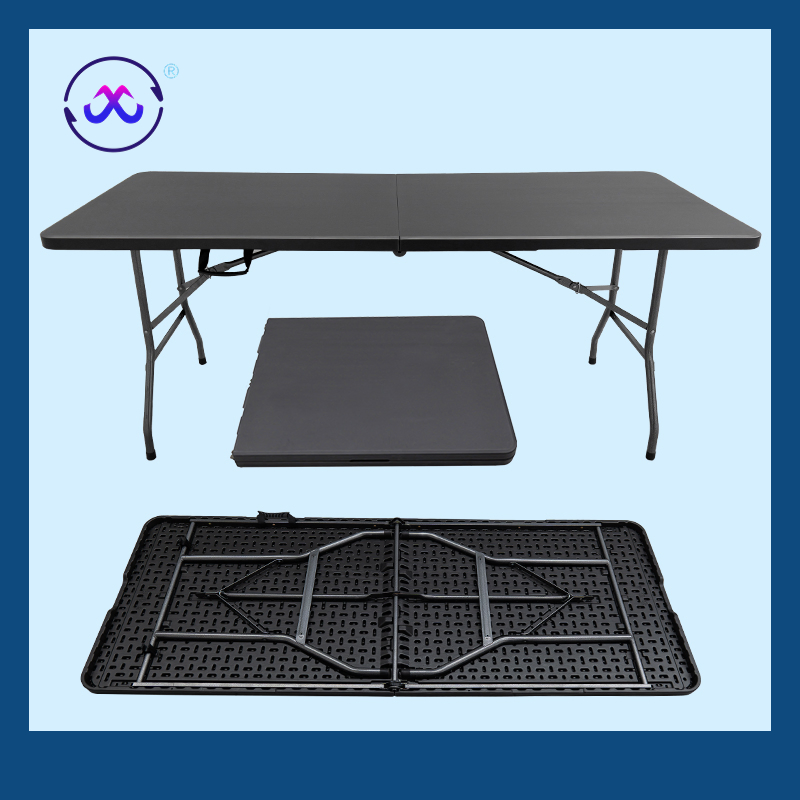 Outdoor Plastic Folding Table Rectangle Banquet Outdoor for Event Wholesale Plastic Folding Table