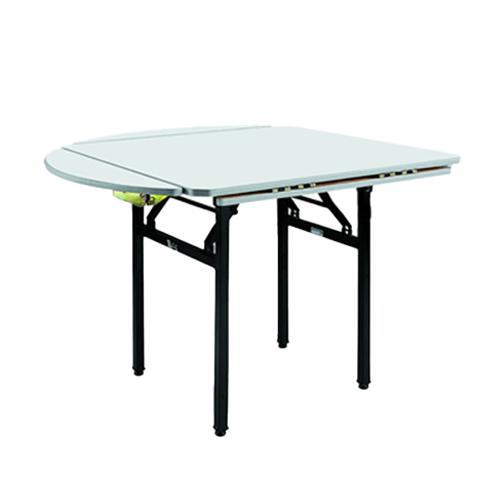 Heavy Duty HDPE Round Plastic Portable Folding Table for Outdoor Wedding Events(ZG33-002)