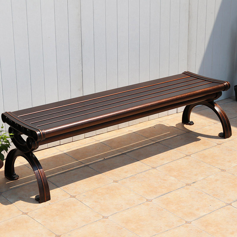 High Quality Cast Aluminum Outdoor Weather Resistant Garden Park Long Bench Chair