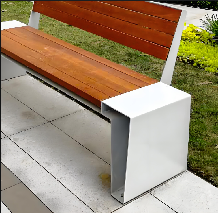 Durable Waterproof WPC Wood Plastic Composite Board Panel Bench Chair for Outdoor Indoor Use