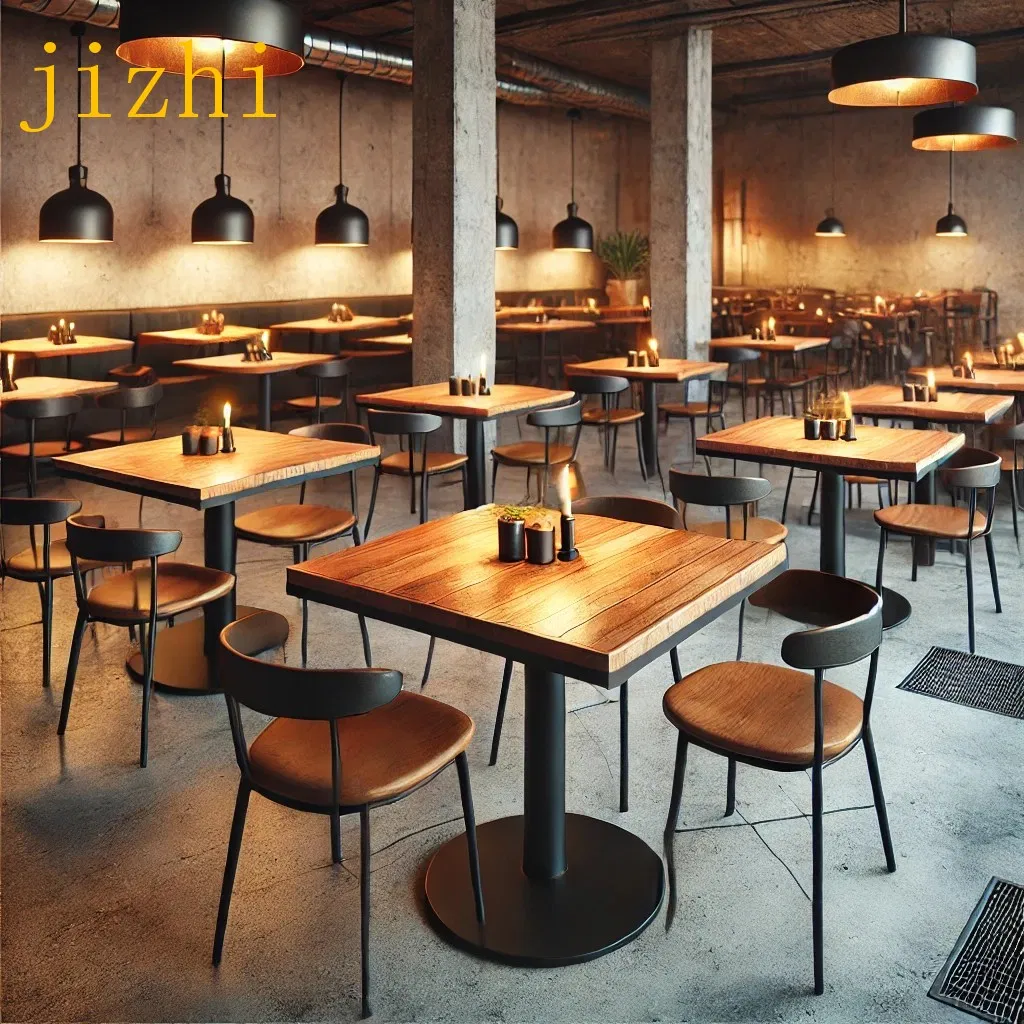 Heavy Duty Metal Frame Cafe Table 5