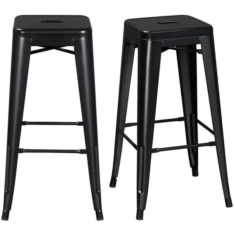 American Industrial Style Iron Art Bar Stool Fashion Household Cafe Bar Stool