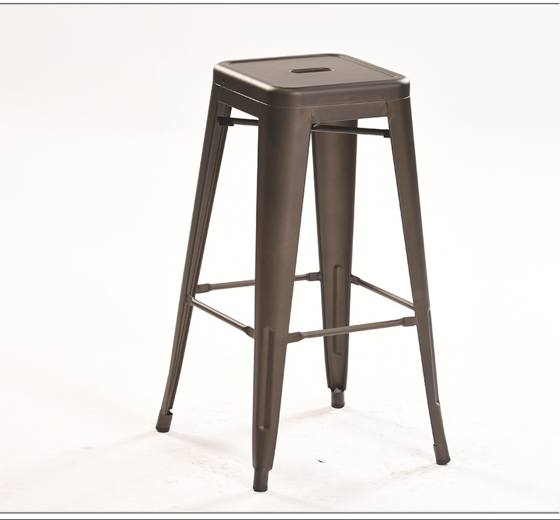 China Wholesale Modern Home Restaurant/Hotel Furniture Customized Industrial Style Black Bar Stool