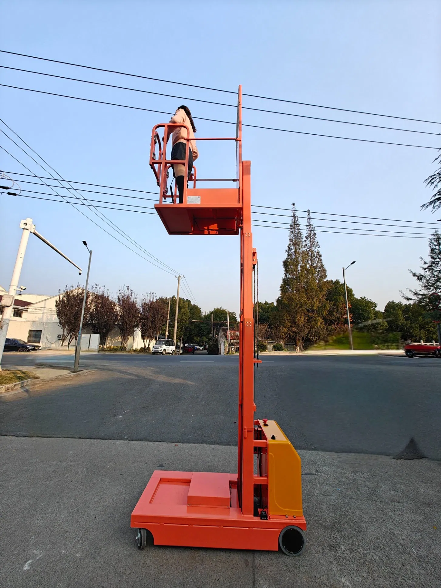 Full Electric Order Picker Forklift 1 Ton High Level Automated Order Picker