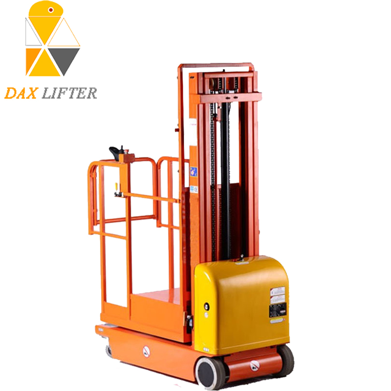 Full Electric Self Propelled Lift Stock Order Picker for Factory Warehouse