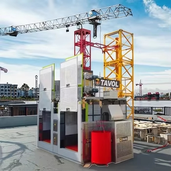 Personnel &amp; Cargo Lift Solution: Tavol Sc200 for Easy Operation and Exact Floor Positioning on Multi-Story Projects
