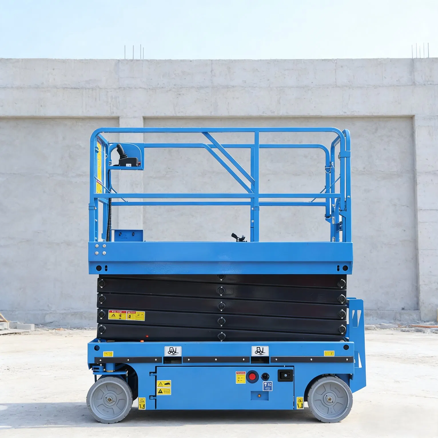 Electric Scissor Lift, CE Certified Hydraulic Lift, Mobile Aerial Work Platform for Warehouse and Construction 8m 10m 12m 14m 16m